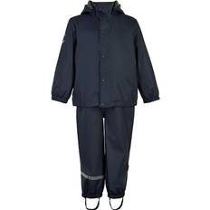 Mikk-Line Recycled Rainwear with Fleece - Blue Nights