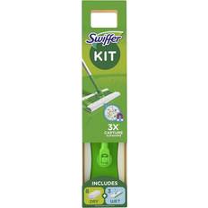 Attrezzature e Prodotti per la Pulizia Swiffer Floor Starter Kit 8 Dry + 3 Wet Cleaning Cloths