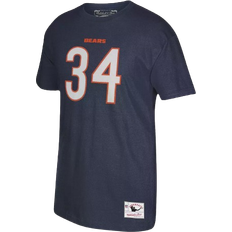 Mitchell & Ness Men's Walter Payton Navy Chicago Bears Retired Player Logo Name and Number T-shirt