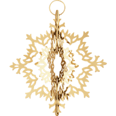 Georg Jensen Top Star Ice Flower Gold Christmas Tree Ornament 25.8cm