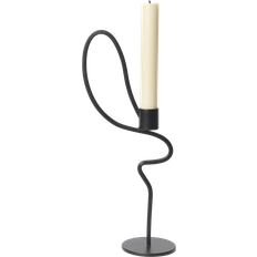 Järn Ljusstakar ferm LIVING Valse Black Ljusstake 28cm