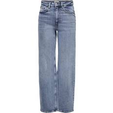 Juicy High Waist Wide Leg Jeans - Blue/Medium Blue Denim
