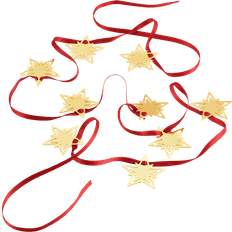 Georg Jensen Classic Christmas Star Garland Gold Julgranspynt