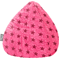 Sitting Point Fluffy Star L Pink Sækkestol 120L