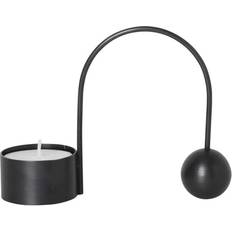 Black Candle Holders Ferm Living Balance Black Candle Holder 9cm