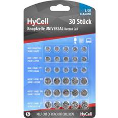 LR43 Baterías y Cargadores Hycell Alkaline Coin Cells 30pcs