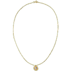 Pierre de Lune Colliers Maanesten Astra Necklace - Gold/Moonstone