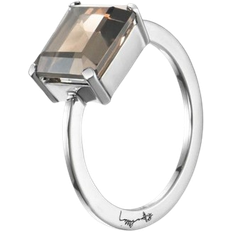 Brun Ringar Efva Attling A Chocolate Dream Ring - Silver/Quartz