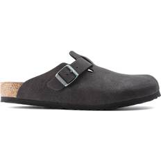 Mikrofiber Udetøfler Birkenstock Boston Synthetics - Desert Dust Black