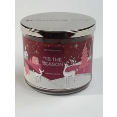 Bath & Body Works 3 Wick Tis The Season Burgundy Scented Candle 411g