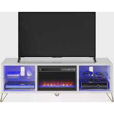 Novogratz Finley White TV Bench 64.9x22.2"