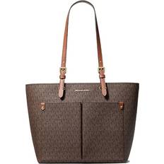 Michael kors jet tote Michael Kors Jet Set Medium Logo Pocket Tote Bag - Brown