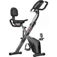 3 In 1 Folding Exercise Bike,Magnetic X-Bike Recumbent Fitness Bike