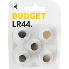 Button Budget LR44 Button Battery 5-pack