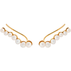 Ocean treasure Pernille Corydon Ocean Treasure Climbers Earrings - Gold/Pearls