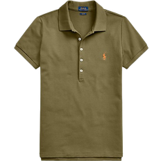 Polo Ralph Lauren Women Polo Shirts Polo Ralph Lauren Slim Fit Stretch Polo Shirt - Canopy Olive