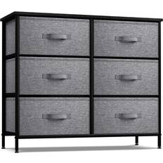 Staal Ladenkasten Sorbus Dresser with 6 Drawers Black