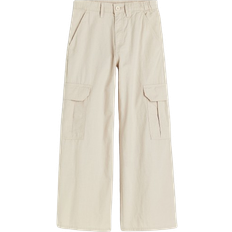 Kinderbekleidung H&M Wide Leg Cargo Pants - Light Beige (1212392007)