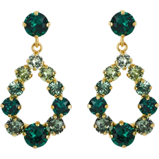 Caroline svedbom delia Caroline Svedbom Mini Delia Earrings - Gold/Green