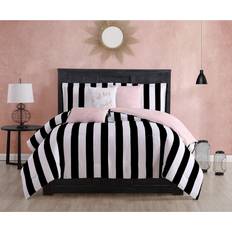 Textiles Juicy Couture Cabana Stripe Black/White Bedspread Black, White (228.6x228.6)