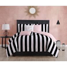 Juicy Couture Cabana Stripe Black/White Sängöverkast Svart, Vit (228.6x228.6cm)