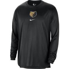 Nike Memphis Grizzlies 2023/24 City Edition Authentic Pregame Performance Long Sleeve Shooting T-Shirt - Black