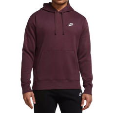 Nike Sportswear Club Fleece Pullover Hoodie Men's - Night Maroon/White