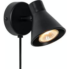Nordlux Oak Black Wall light ∅ 8.5cm