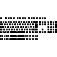 PrismCAPS Universal Double Shot PBT 105 Keycaps Black (Nordic)