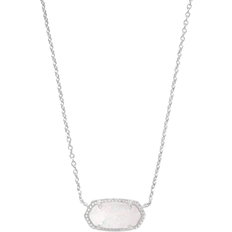 Kendra Scott Silver Plated Necklaces Kendra Scott Elisa Pendant Necklace - Silver/Opal