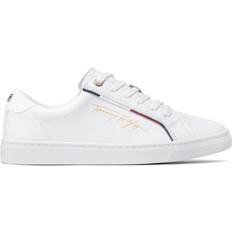 Damen - Polyurethan Sneakers Tommy Hilfiger Signature Cupsole W - White