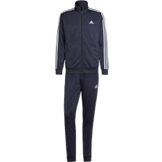 Blå - Tracksuits Jumpsuits & Overaller adidas Men Sportswear Basic 3-Stripes Tricot Tracksuit - Legend Ink/White