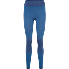 Hummel clea seamless tights Hummel Clea Seamless Mid Waist Tights - Riviera/Insignia Blue Melange