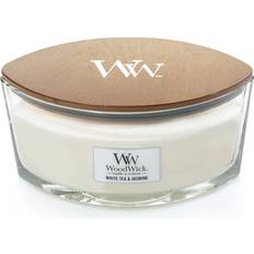 Woodwick Tea & Jasmine Bougie Parfumée 450g