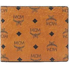 MCM Visetos Original Bifold Wallet - Cognac