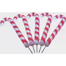 Julelamper Konstsmide Candy Cane White/Red Julelampe 4cm 5st