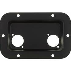Adam Hall Dish black for 2 XLR or Speakon Sockets
