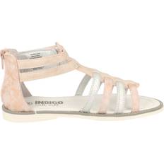 Indigo Girl's Roman Sandals - Rose Gold Glitter