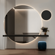 Kuban Speglar Miramar LED with Shelf Väggspegel 90cm