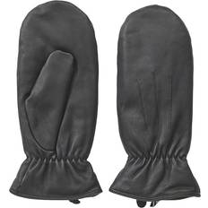 Effen kleur - Zwart Wanten Pieces Nellie Leather Mittens - Black