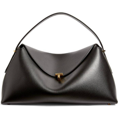 T-Lock Leather Top-Handle Bag 001 BLACK