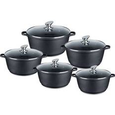 Sq Professional Nea Nera Black Cookware Set with lid 5 Parts