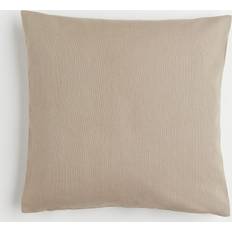 H&M Cotton canvas Cushion Cover Beige