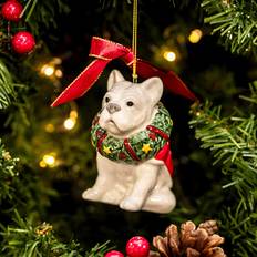 Spode French Bulldog Christmas Tree höjd Julgranspynt