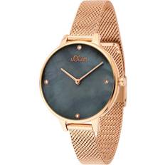 s.Oliver Ladies Watch So-3657-Mq Gold Black