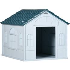 Pets Pawhut Weather-Resistant Dog House, Puppy Shelter for Medium Dogs