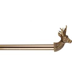 Brass Curtains & Accessories Stag Curtain Pole 210cm