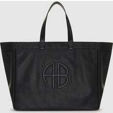 Anine Bing Large Rio Tote Black Recycled Leather