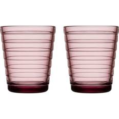 Purple Drinking Glasses Iittala Aino Aalto 22 cl 2-pack Drinking Glass 2pcs