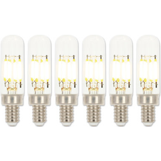 Light Bulbs Westinghouse Lighting 2.5 Watt 25 Watt Equivalent Clear T6 Dimmable Filament LED Light Bulb, Candelabra Base, 6 Pack 6-Pack Clear